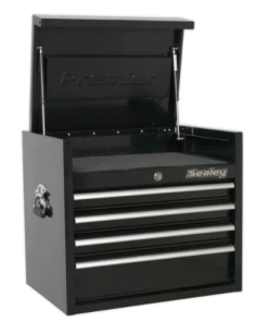 Sealey PTB66004 Topchest 4 Drawer 660mm Heavy-Duty Black