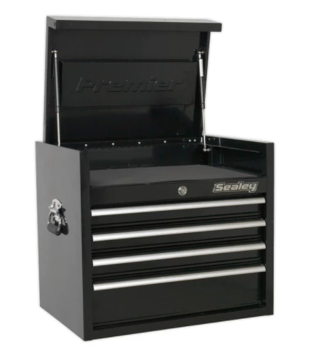 Sealey PTB66004 Topchest 4 Drawer 660mm Heavy-Duty Black 3 Sealey PTB66004 Topchest 4 Drawer 660mm Heavy-Duty Black