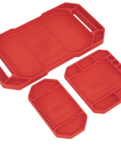 Sealey APNST4 Flexible Tool Trays Non-Slip - Pack Of 3