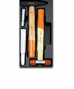 Beta Tools Beta T234 4 Piece Hammer &amp; Chisel Set In Plastic Module Tray