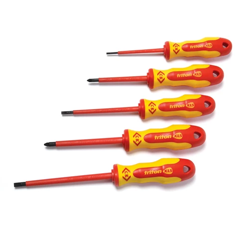 CK Triton XLS T4729 5 Piece 1000V Insulated VDE Screwdriver Set Pozi & Slotted 5 CK Triton XLS T4729 5 Piece 1000V Insulated VDE Screwdriver Set Pozi & Slotted - Image 3
