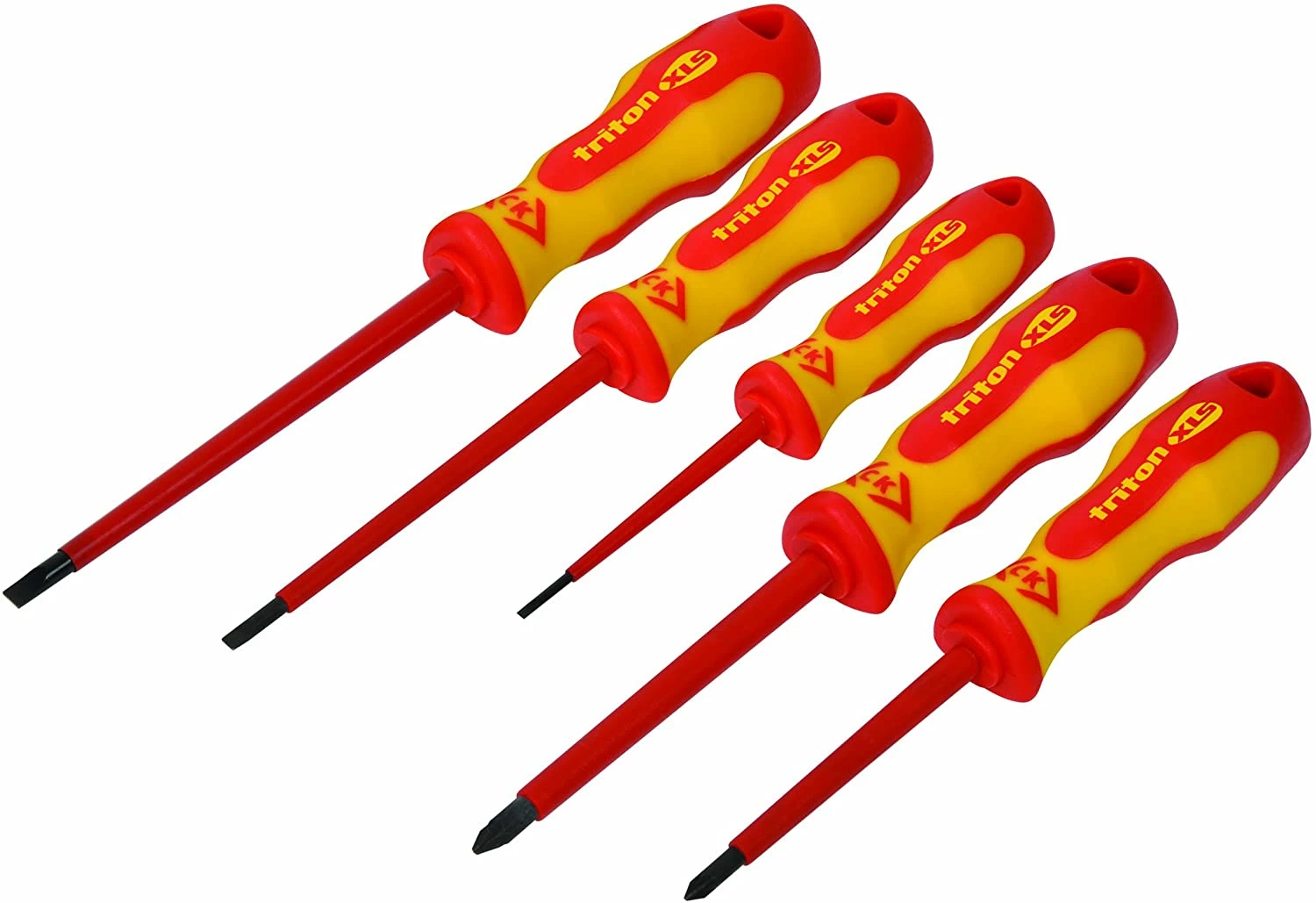 CK Triton XLS T4729 5 Piece 1000V Insulated VDE Screwdriver Set Pozi & Slotted 3 CK Triton XLS T4729 5 Piece 1000V Insulated VDE Screwdriver Set Pozi & Slotted