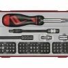 Teng TTMD74 74 Pce Ratcheting Screwdriver Bit Set In Toolbox Module Tray -Screwdriver And Bits Shop TTMD74