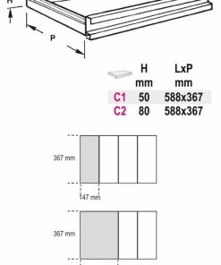 Beta Tools Beta VP4 Small Parts Tray Thermoformed Plastic Cabinet Divider Organiser -Screwdriver And Bits Shop VP1 VP2 2 scaled 2