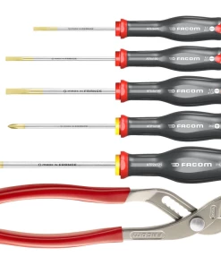 Facom AT5.170PB Waterpump Pliers &amp; 5 Piece Screwdriver Set Phillips &amp; Slotted -Screwdriver And Bits Shop download 3