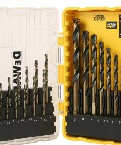 DeWalt TSTAK DT70728 19pc H.S.S. Black &amp; Gold Drill Bit Set