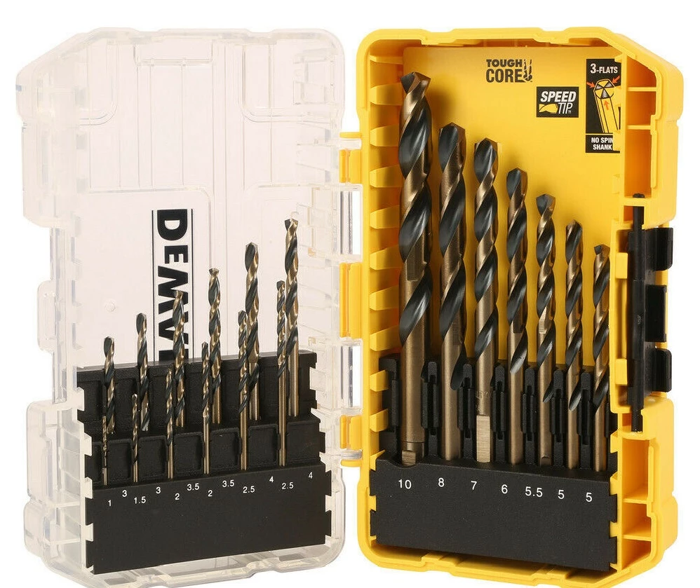 DeWalt TSTAK DT70728 19pc H.S.S. Black & Gold Drill Bit Set 3 DeWalt TSTAK DT70728 19pc H.S.S. Black & Gold Drill Bit Set