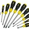 Stanley 5-64-977 10 Piece Cushion Grip Screwdriver Set - Slot/Phillips -Screwdriver And Bits Shop image184598098