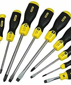 Stanley 5-64-977 10 Piece Cushion Grip Screwdriver Set - Slot/Phillips