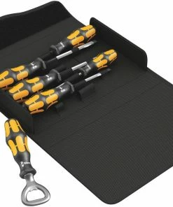 Wera 137812 Kraftform 900/7 Set 2 Hammer Thru Chiseldriver 6 Piece Screwdriver Set PH/SL