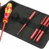Wera 003475 Kraftform Kompakt VDE 7 Piece Extra Slim Interchangeable Screwdriver Set